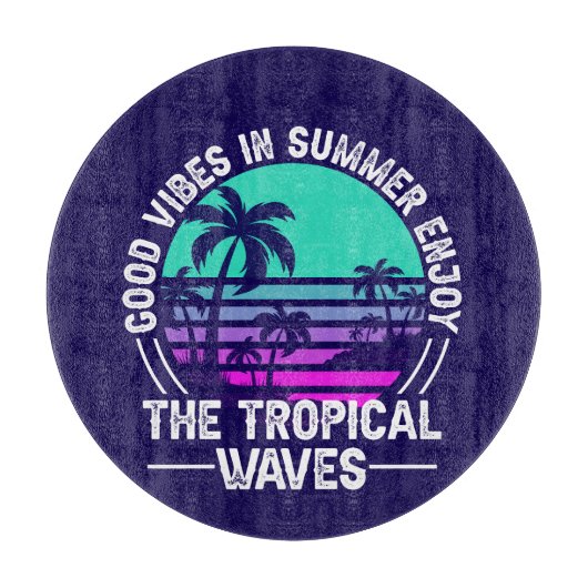 Planche À Découper Vibes d'été tropicales-82646 (Devant)