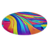 Planche À Découper Vibrant Abstrait Color Wave Art (Coin)