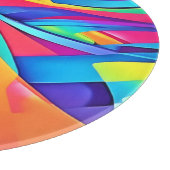 Planche À Découper Vibrant Abstrait Color Wave Art (Coin)