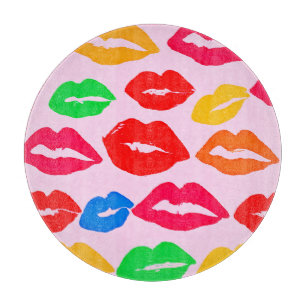 Planche À Découper Vibrant baisé par les couleurs Motif