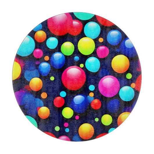 Planche À Découper Vibrant Bubble Pop Art (Devant)