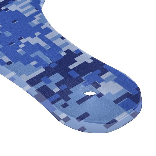 Planche À Découper Vibrant Camo Camouflage numérique bleu texture (Coin)