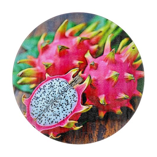 Planche À Découper Vibrant Dragon Fruit Beauté Design (Devant)