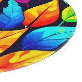 Planche À Découper Vibrant Feuilles d'automne Motif (Coin)