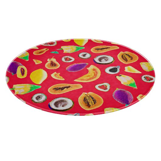 Planche À Découper Vibrant Fruity Délice Motif (Coin)