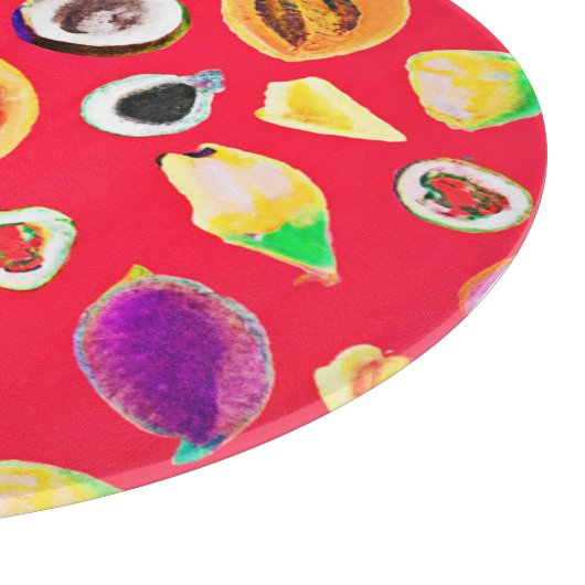 Planche À Découper Vibrant Fruity Délice Motif (Coin)
