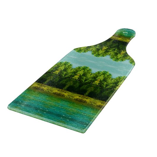 Planche À Découper Vibrant verre décoratif (Coin)