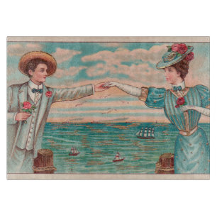 Planche À Découper Victorian Beach Love Dressy Ocean Mariage Couple