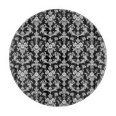 Planche À Découper Victorian Black and White Damask Pattern (Devant)