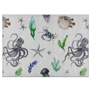 PLANCHE À DÉCOUPER VIE MARINE