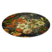 Planche À Découper Vie morte avec fleurs et fruits (Coin)