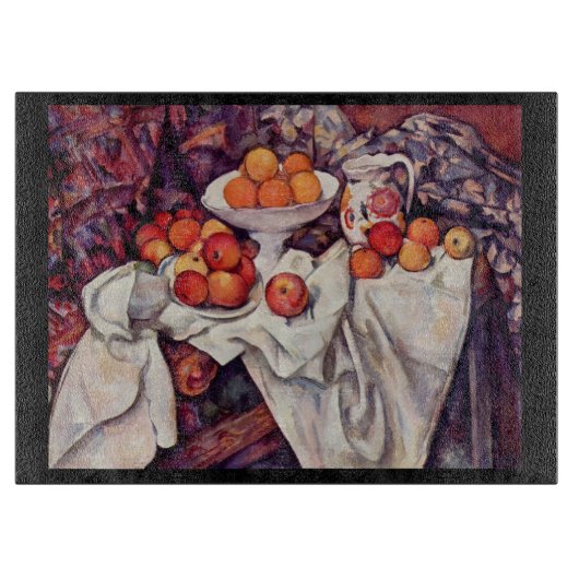 Planche À Découper Vie morte avec pommes et oranges (Devant)