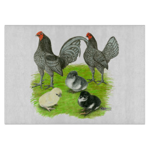 Planche À Découper Vieille Anglaise Famille de Jeux Bleue