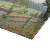 Planche À Découper Vieille Clôture Dans Une Ferme (Coin)