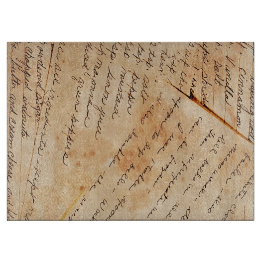 Planche À Découper Vieilles recettes de famille (Devant)