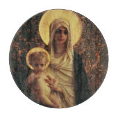 Planche À Découper Vierge et enfant, 1872 (Devant)