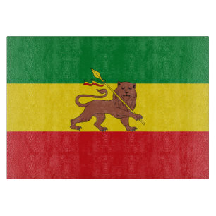 Planche À Découper Vieux drapeau éthiopien