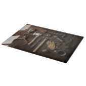Planche À Découper Vieux outils décoratifs Panneau de coupe en verre (Coin)