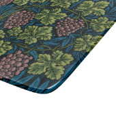 Planche À Découper Vignes avec grappes de raisins roses (Coin)