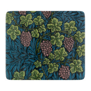 Planche À Découper Vignes avec grappes de raisins roses