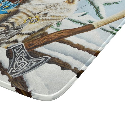 Planche À Découper Viking Cat Blue Dragon (Coin)