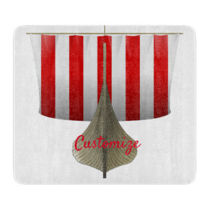 Planche À Découper Viking Ship Sailing Thunder_Cove