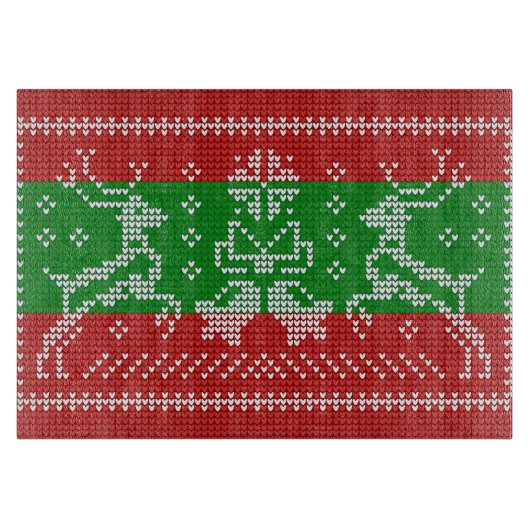 Planche À Découper Vilain chandail cloches Xmas rennes crochet (Devant)