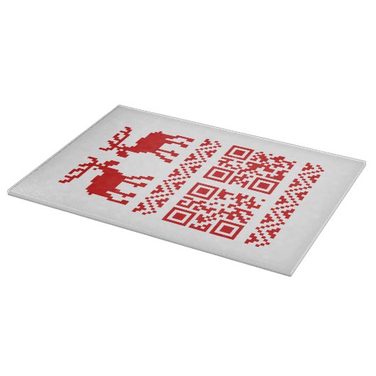 Planche À Découper Vilain Sweater QR Code Bonne année! (Coin)