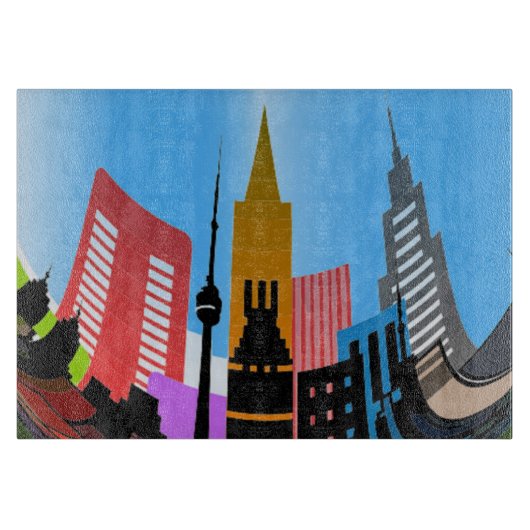 PLANCHE À DÉCOUPER VILLE (Devant)