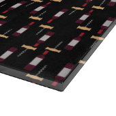 Planche À Découper Vin Bouteille Vis Motif Coupe (Coin)