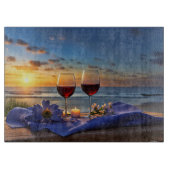 Planche À Découper Vin et plage (Devant)