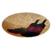 Planche À Découper Vin et raisins décorés d'un monogramme (Coin)