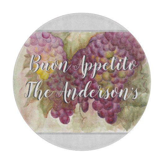 Planche À Découper Vin personnalisé Pays toscan inspiré (Devant)