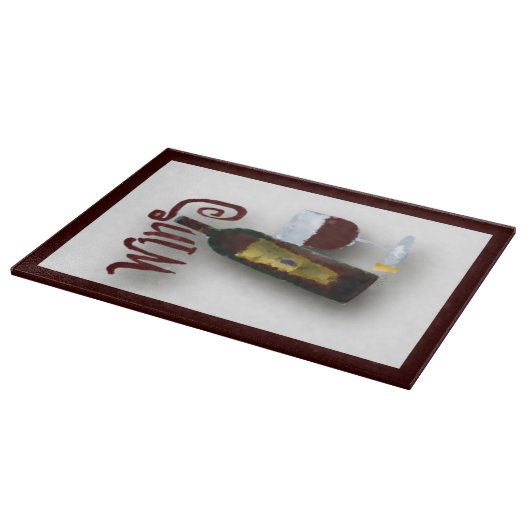Planche À Découper Vin rouge (Coin)