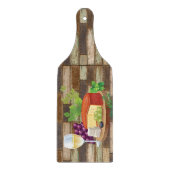 Planche À Découper Vin rustique et fromage (Devant)