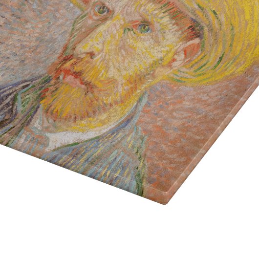 Planche À Découper Vincent Van Gogh Auto-portrait peinture impression (Coin)