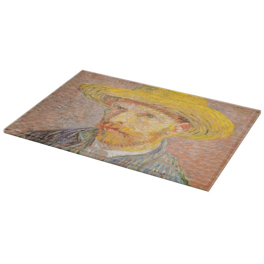 Planche À Découper Vincent Van Gogh Auto-portrait peinture impression (Coin)