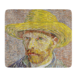 Planche À Découper Vincent van Gogh - Autoportrait au chapeau de pail