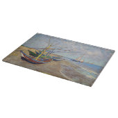 Planche À Découper Vincent van Gogh - Bateaux de pêche sur la plage (Coin)