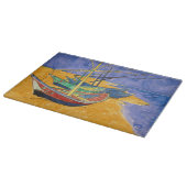 Planche À Découper Vincent van Gogh - Bateaux de pêche sur la plage (Coin)