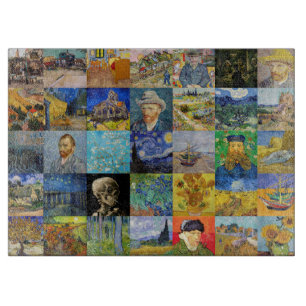 Planche À Découper Vincent van Gogh - chefs-d'oeuvre Mosaic Patchwork