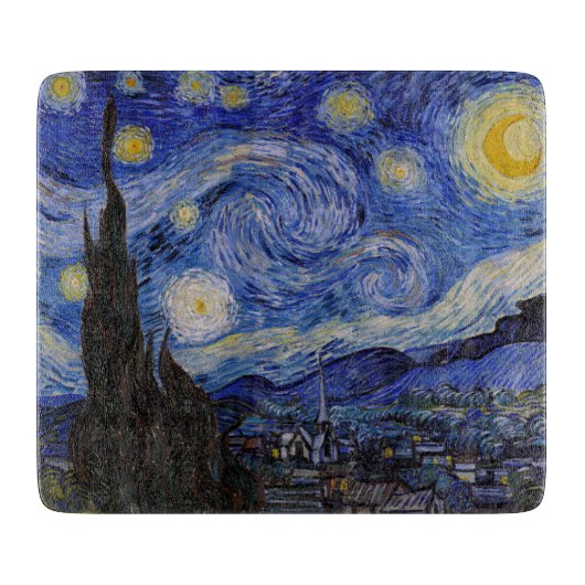 Planche À Découper Vincent Van Gogh - La nuit étoilée (Devant)