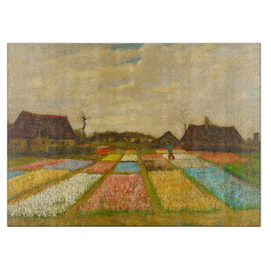 Planche À Découper Vincent van Gogh Lits à fleurs en Hollande (Devant)