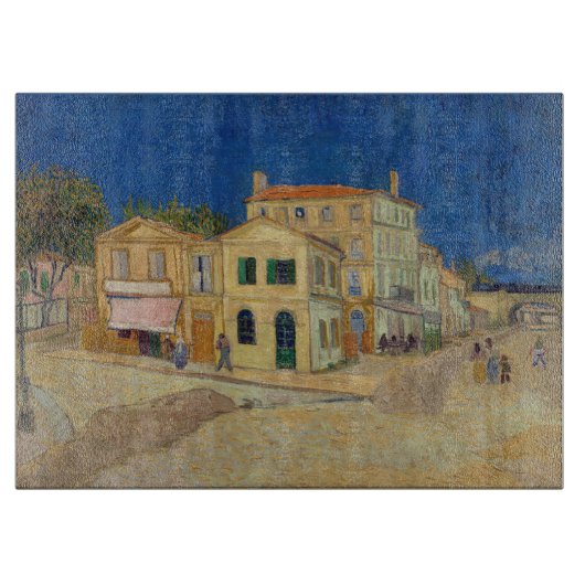Planche À Découper Vincent van Gogh - Maison Jaune / Rue (Devant)