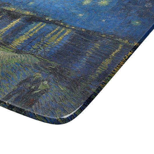 Planche À Découper Vincent van Gogh - Nuit étoilée sur le Rhône (Coin)