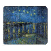 Planche À Découper Vincent van Gogh - Nuit étoilée sur le Rhône (Devant)