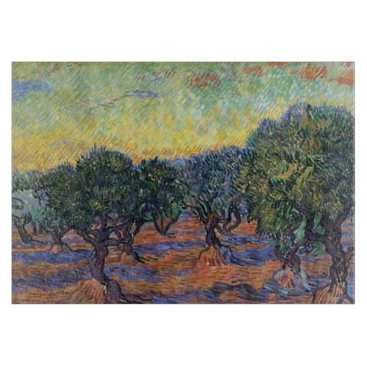 Planche À Découper Vincent Van Gogh Olive Grove Impressionnisme Art (Devant)
