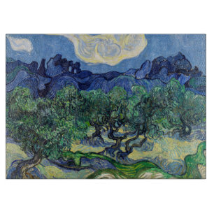 Planche À Découper Vincent van Gogh - Oliviers avec les Alpilles
