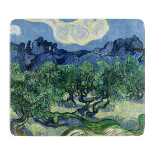 Planche À Découper Vincent Van Gogh Oliviers Paysage Montagneux