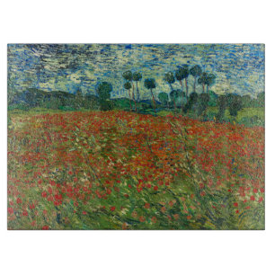 Planche À Découper Vincent Van Gogh Poppy Field Floral Art Vintage